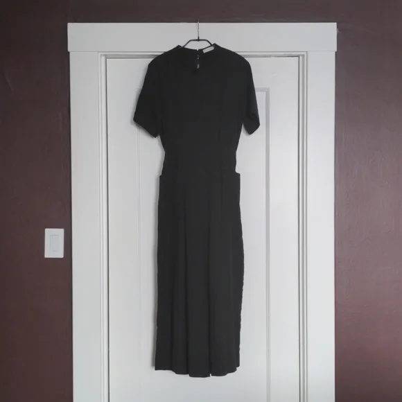 7115 by Szeki Mandarin Jumpsuit Navy XS - Picture 6 of 9